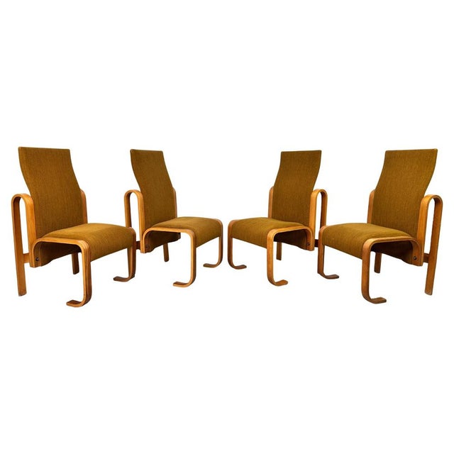 Stockholm Czechoslovak Embassy Chairs by Jan Bočan, 1972, Set of 4 For Sale - Image 13 of 13