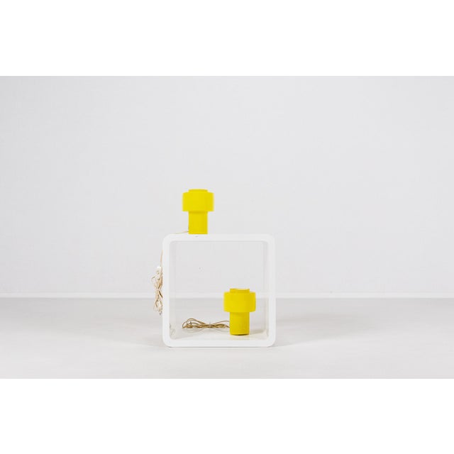 Yellow Vintage Model 120 Table Lamps by Uno and Östen Kristianson for Luxus, Sweden, 1950s, Set of 2 For Sale - Image 8 of 14