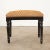 Wood French 19th Century Ebonized & Upholstered Stool For Sale - Image 7 of 8