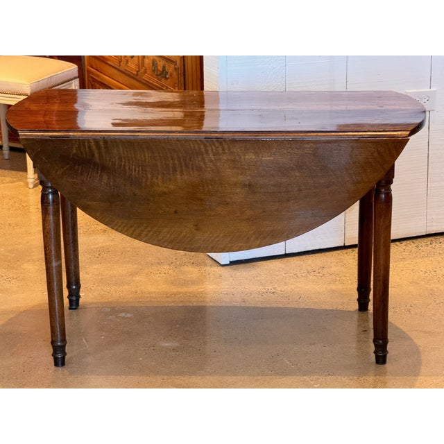 French 19th Century French Drop Leaf Table For Sale - Image 3 of 12