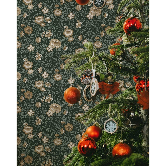 The Annabelle Wallpaper in Woodland Green brings depth and richness to interiors through its grounded, botanical...