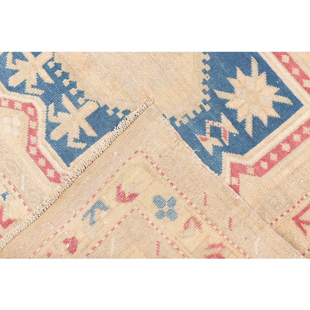 Mid 20th Century Mid 20th Century Vintage Caucasian Wool Rug For Sale - Image 5 of 7