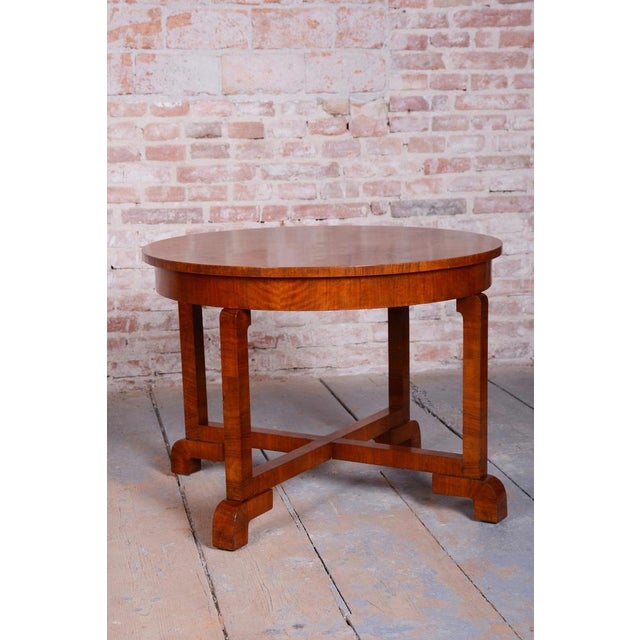 Art Deco Table in Walnut attributed to Halabala for Up Závody, Czech, 1920s For Sale - Image 3 of 10