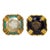 Pair of 20th Century Bavarian Porcelain Ashtrays For Sale