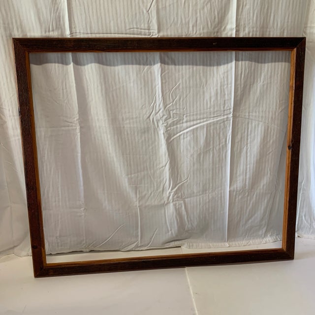 Barn Wood Picture Frame 19th Century Salvage For Sale In New York - Image 6 of 8