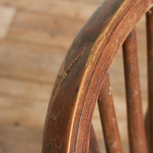 Antique Windsor Stick and Hoop Back Kitchen Chair For Sale - Image 6 of 8