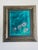1980s Abstract Florals in Green Grass by Elia in Silver Frame For Sale - Image 4 of 5