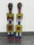 African Cameroon Grassfields Bamileke Beaded Standing Figures, Pair For Sale - Image 3 of 12