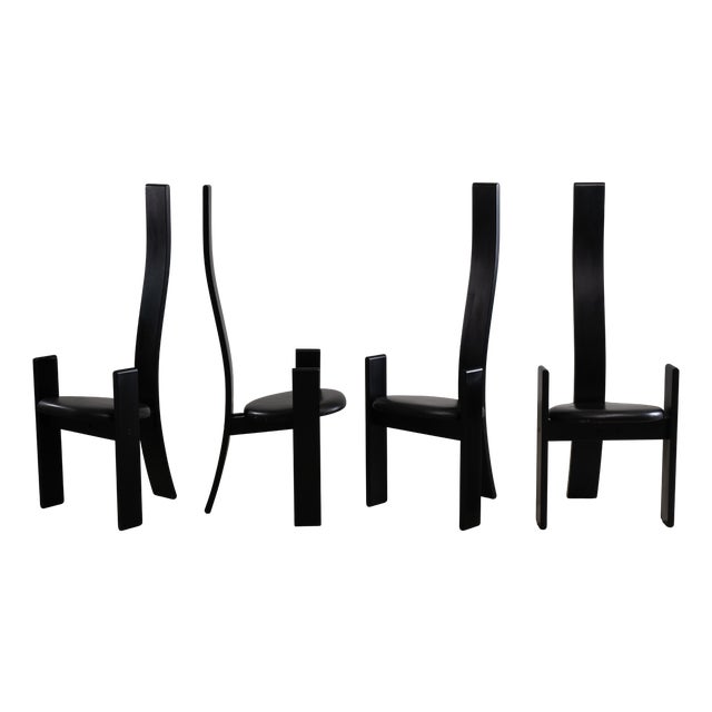 Golem Chairs by Vico Magistretti for Poggi Pavia, 1968, Set of 4 For Sale