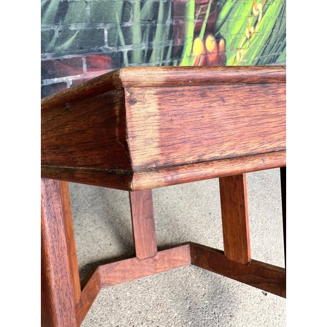 Pair of John Keal for Brown Saltman Hexagonal Side Tables For Sale - Image 10 of 12