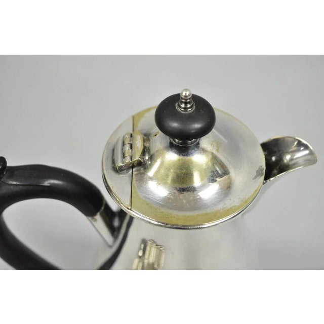 Vintage English Sheffield Victorian Silver Plated Small Coffee Tea Pot Creamer For Sale In Philadelphia - Image 6 of 11