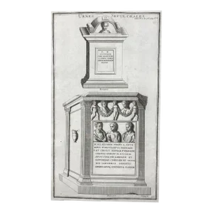 18th Century Antique Roman Tomb Engraving