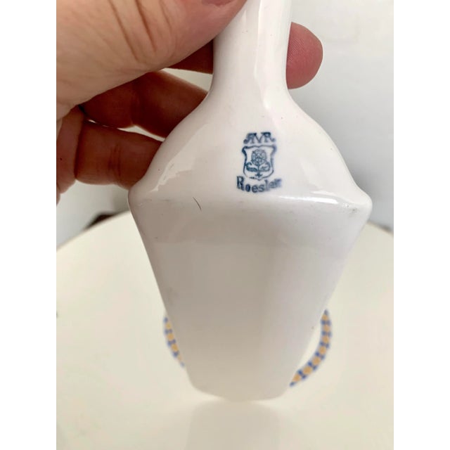 Late 20th Century Vintage German Roesler Gilt Cake Platter and Porcelain Server Set For Sale - Image 5 of 7