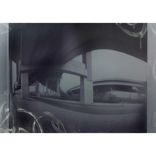 Transparent Large Urban Art Sculpture With Photo Transparency and Lucite "Diptych 2" For Sale - Image 8 of 10