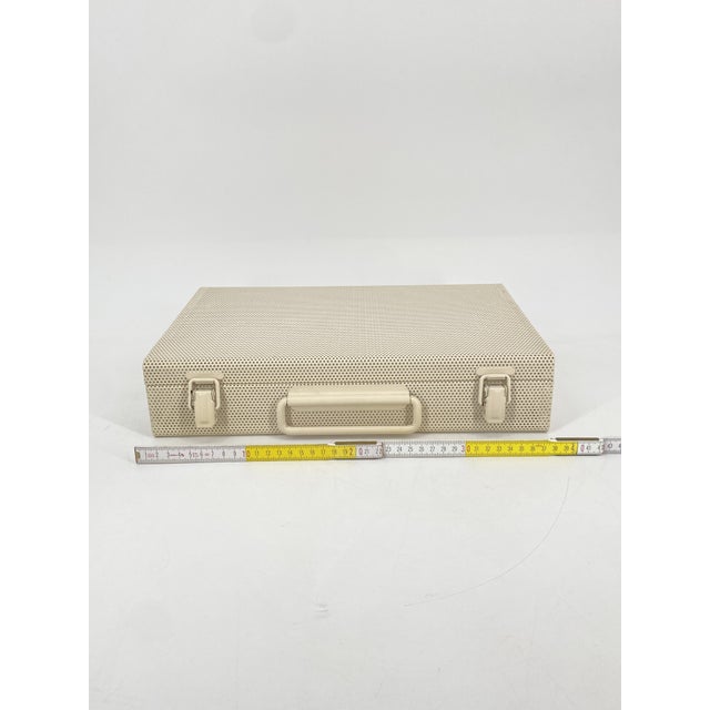 Vintage Italian Briefcase in Perforated Sheet Metal, 1980s For Sale - Image 17 of 18