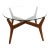 Mid Century Vintage Teak and Glass Coffee Table For Sale
