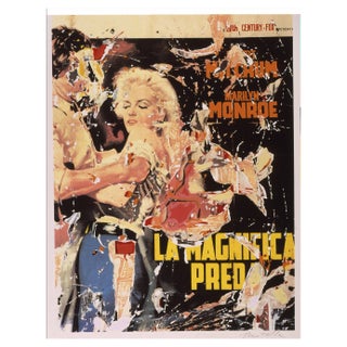 Mimmo Rotella, La magnifica preda, 1998, Color Silkscreen and Collage For Sale
