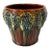 1920s Arts & Crafts Brush McCoy Pottery #224 Blended Grapes Nuglaze Jardinere Vase For Sale