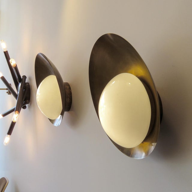 Custom "Concha" Wall Lights For Sale - Image 9 of 11