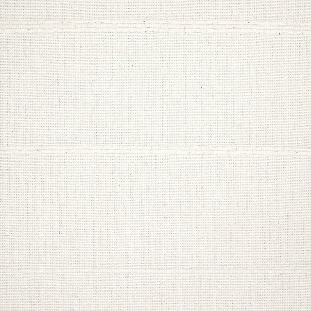 Contemporary Schumacher Cambaya Hand Woven Stripe Fabric in White For Sale - Image 3 of 4