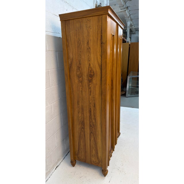 Goldenrod Unique Vintage Two-Door Mid-Century Modern Oak Wardrobe For Sale - Image 8 of 14