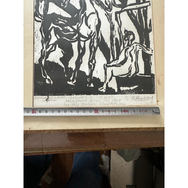 Susan Rothenberg, Artist's Proof, Original Wood Engraving, 1970s For Sale - Image 13 of 14