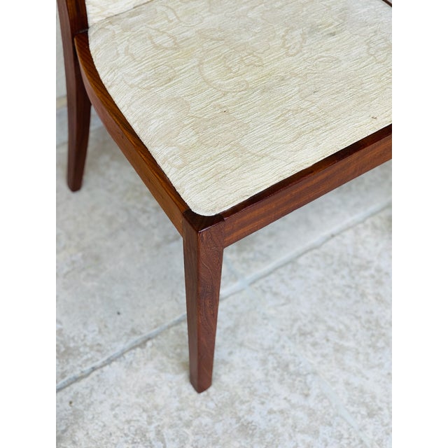 Beige Vintage Teak and Fabric Dining Chairs from G-Plan, 1960s, Set of 4 For Sale - Image 8 of 14