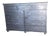 Large Wide Dark Gray Restoration Hardware Metal Clad Dresser For Sale