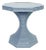 Matthew Izzo Home - Octaviao Light Blue Rattan Reeded Octagonal Side Table For Sale