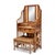 Palecek 20th-C. Bamboo, Wicker, and Rattan Etagere Vanity or Hall Tree by Palecek For Sale - Image 4 of 6