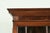 Baker Furniture Style Georgian Flame Mahogany Breakfront Bookcase Cabinet With Drop Front Secretary Desk For Sale - Image 9 of 16