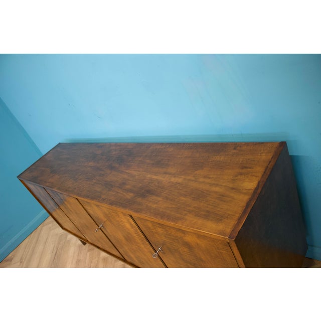 Mid-Century Dark Birch Sideboard, 1960s For Sale - Image 6 of 11