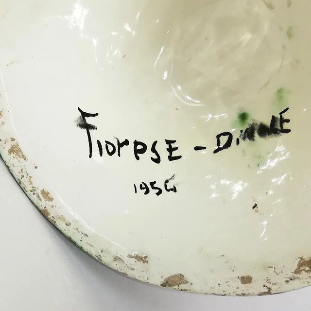 Mid-Century Italian Ceramic Vase by Amedeo Fiorese For Sale - Image 3 of 10