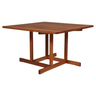 Oak Coffee Table with Perpendicular Frame Model #271 attributed to Børge Mogensen for Fredericia, 1960s For Sale