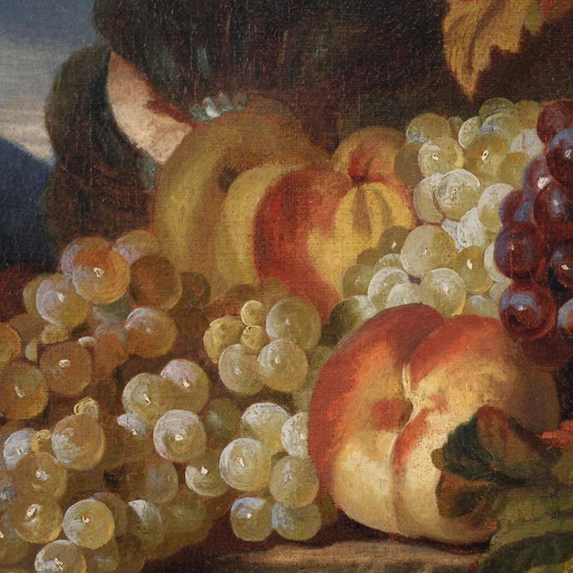17th Century Italian Artist, Still Life with Fruit, 1670, Oil on Canvas, Framed For Sale - Image 5 of 16
