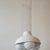 Vintage White Lacquered Steel Pendant Light by Vico Magistretti, 1960s For Sale - Image 10 of 11