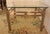 Mid Century Modern Pair of Steel, Brass & Glass Tables For Sale - Image 4 of 4