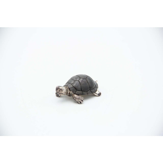 Miniature Turtle in Nickel Silver For Sale - Image 4 of 4