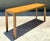 Mid-Century Modern Vintage Brass Detail Campaign Console Table For Sale - Image 3 of 12
