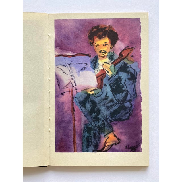 Emil Nolde Emil Nolde " Aquarelle " Vintage 1960 Mid Century Modernist Fine Art Lithograph Print Hardcover Art Book For Sale - Image 4 of 12