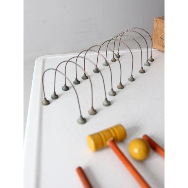 Wood 1930s J Pressman Parlor Croquet Set For Sale - Image 7 of 12