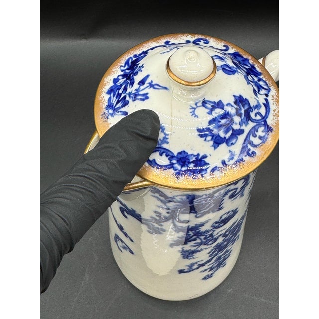 1892 Cauldon England Chocolate Pot Set For Sale - Image 12 of 14