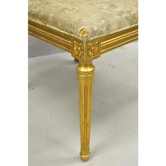 Late 20th Century Neoclassical Regency Style Gold Carved Wood Dining Room Chairs - Set of 10 For Sale - Image 11 of 18