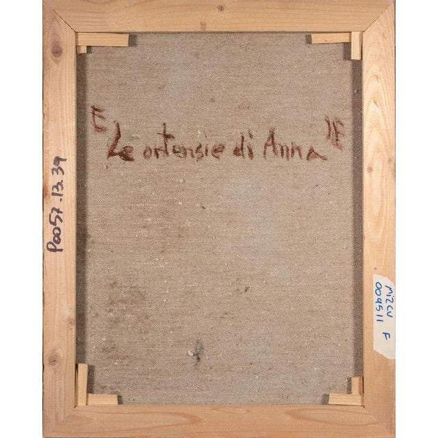 Pino Romanò, Anna's Hydrangeas, Oil Painting, 2000 For Sale - Image 3 of 6