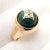 Louis Vuitton Yellow Gold Diamond Malachite Blossom Signet Ring, Size 8.25 For Sale - Image 10 of 10