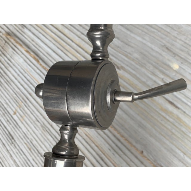 Chrome Mid-Century Modern Industrial Total Adjustable Floor Lamp For Sale - Image 8 of 12