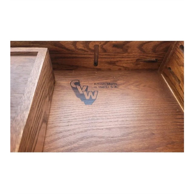 Wood Country View Amish Handcrafted Arts & Crafts Mission Oak Coffee Table Cocktail Table For Sale - Image 7 of 10