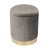 Transitional Zoe Grey Velvet Storage Ottoman For Sale - Image 3 of 8