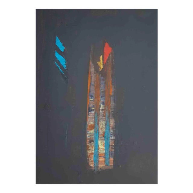 Paolo Cantù, The Tower of the Times, Acrylic on Canvas, 2020 For Sale