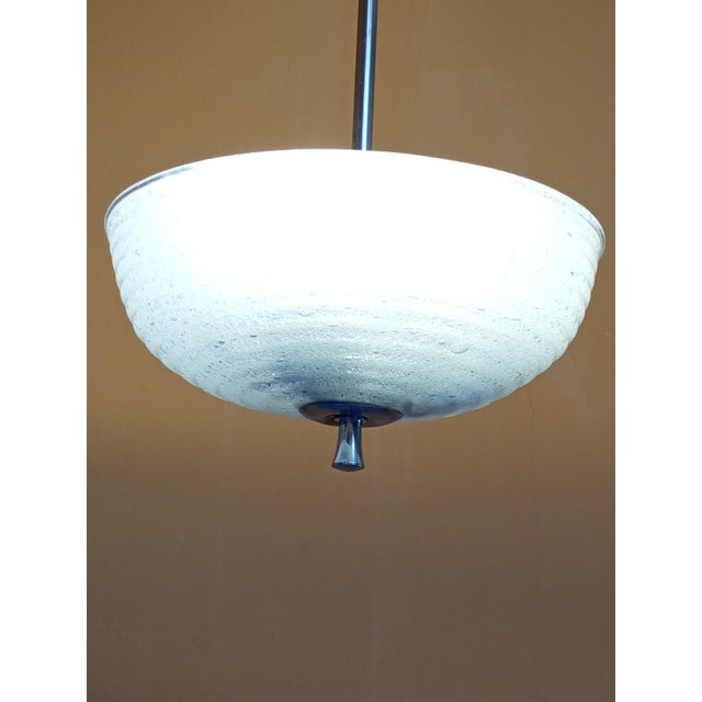 Pulegoso Light Blue Glass Chandelier by Barovier & Toso, Murano, 1960s For Sale - Image 11 of 16